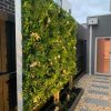 Snowy fake plant green wall panel vertical garden