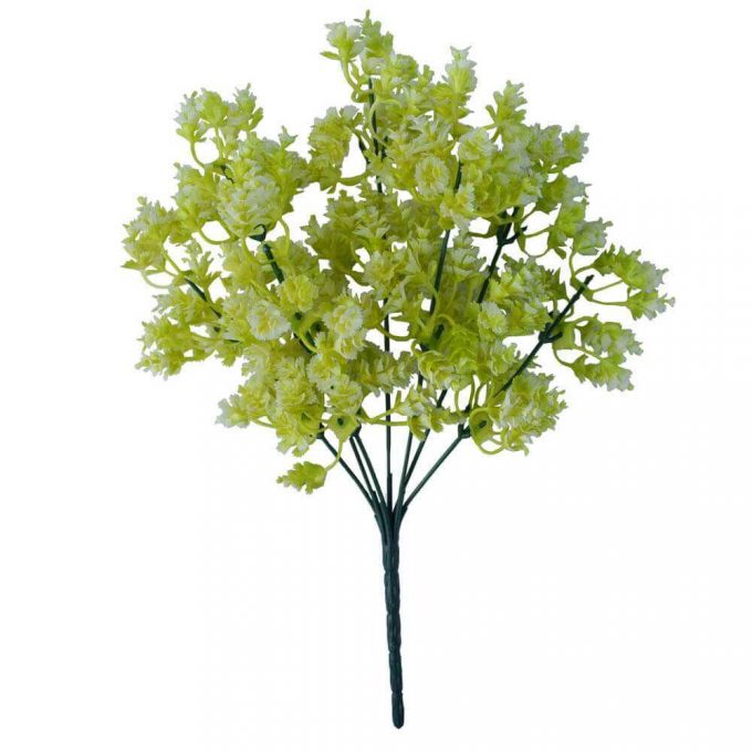 Artificial White Snowball Wall Plant