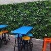 Artificial Snowy White Panels in an Asian bar