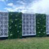 Luxury Snowy White Vertical Garden / Green Wall UV Resistant 100cm x 100cm