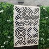 Luxury Snowy White Vertical Garden / Green Wall UV Resistant 100cm x 100cm