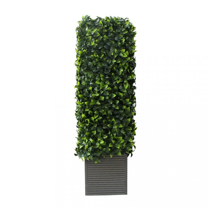 Aritficial Plant-Portable Jasmine Artificial Hedge Plant UV Resistant side with Planter
