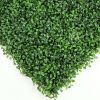 Artificial boxwood panel hedge close up