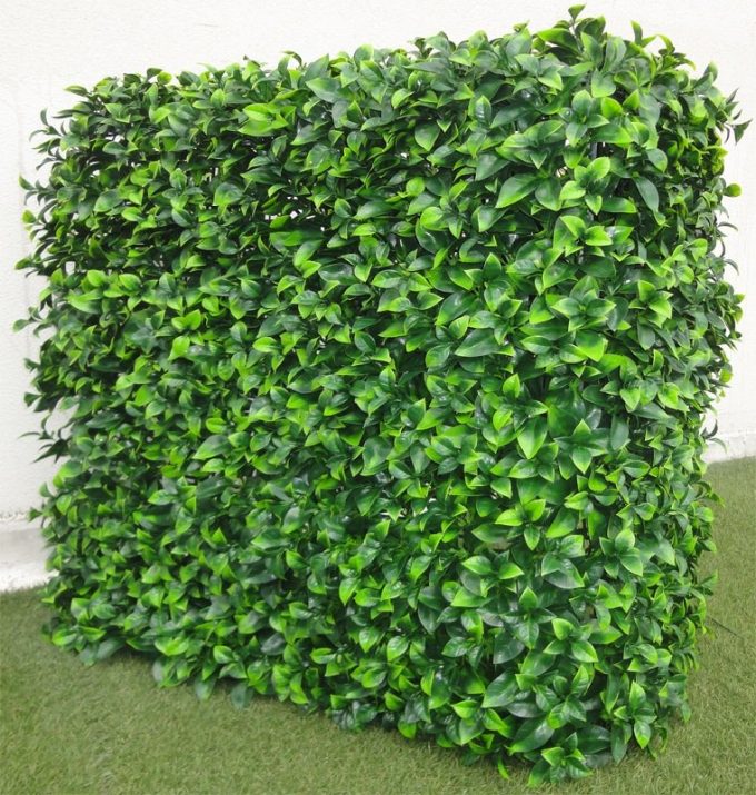 Artificial Plant-Portable Jasmine Artificial Hedge Plant UV Resistant 75cm x 75cm