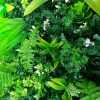 mixed green wall
