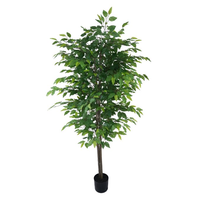 mixed green bushy artificial ficus tree 180cm