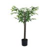mixed green bushy artificial ficus tree 180cm