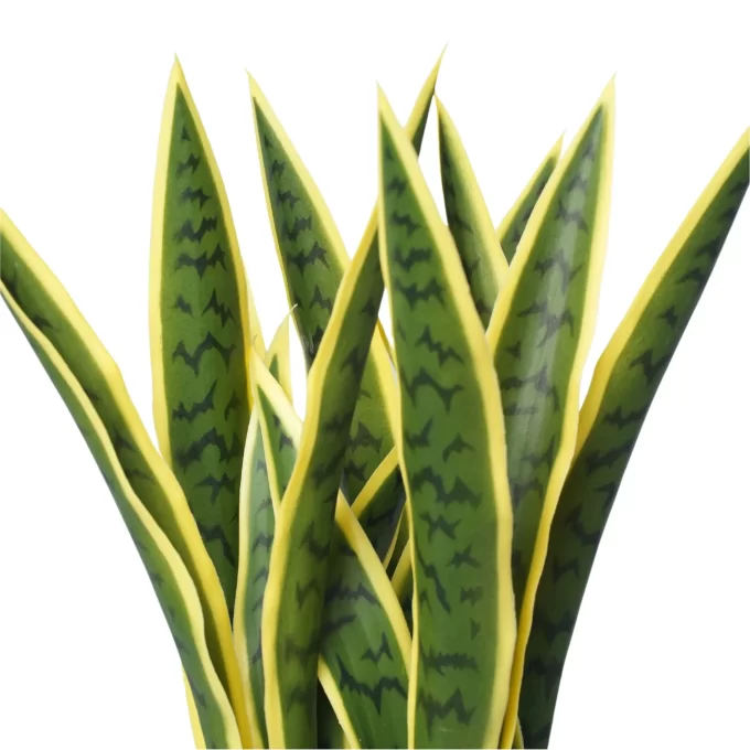 Artificial Potted Yellow Tongue Plant Outdoor Proof Leaves
