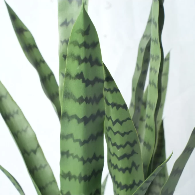 Artificial Snake Plant Tall Dark Green Mothers Iin Law Tongue Leaves