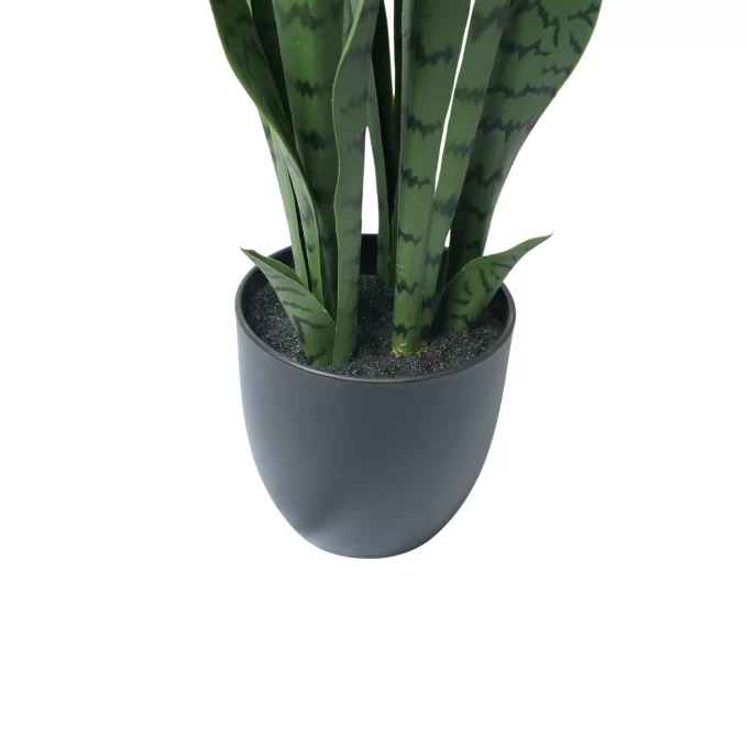 Artificial Snake Plant Tall Dark Green Mothers Iin Law Tongue Pot