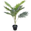 Artificial mountain palm in a pot