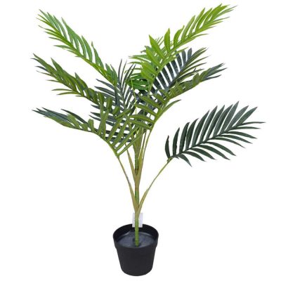 Artificial mountain palm in a pot
