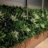 Evergreen Vertical Garden Panel Sydney Premium Green Wall with White Grasses and Ferns