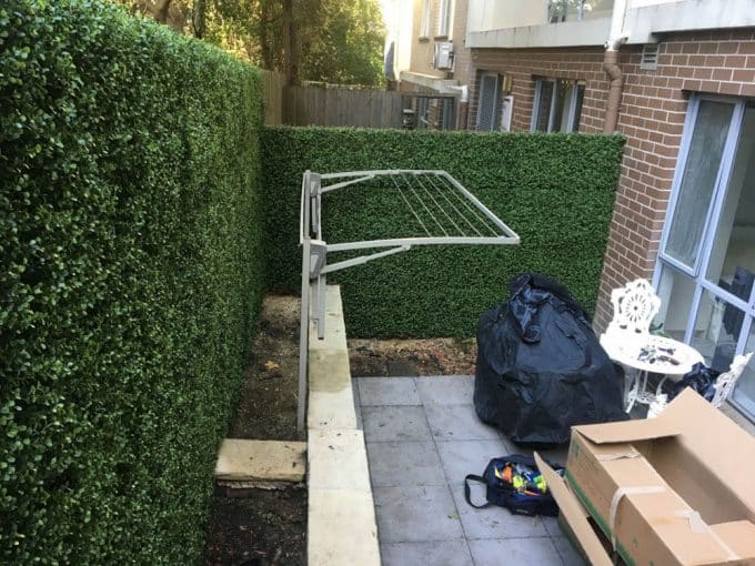 Terrace With Artificial Plants