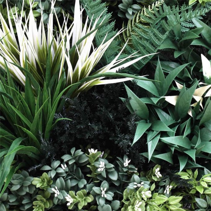 Foliage - Bespoke green wall panel sample