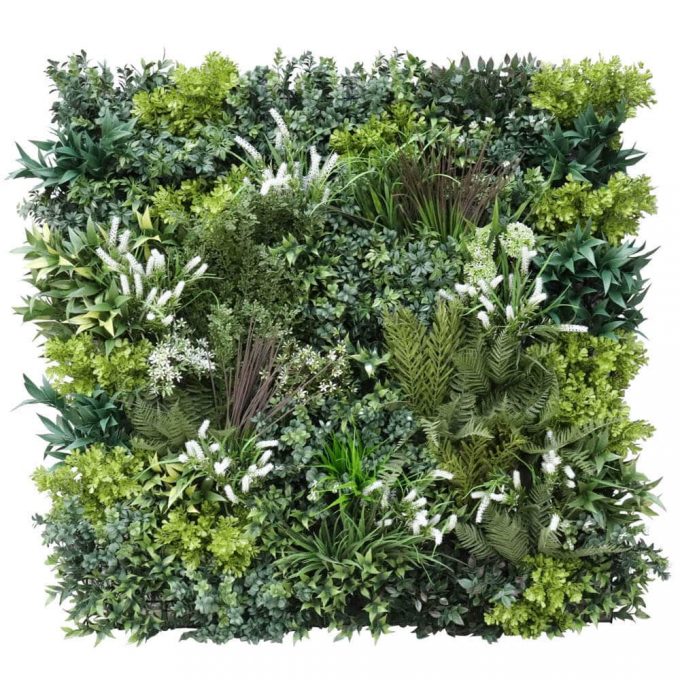 Premium realistic green wall panel