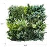 Flowering Bespoke Vertical Garden / Green Wall UV Resistant 45cm x 45cm Fire Retardant