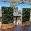Privacy Screen Planter with Artificial Vertical Garden Panels