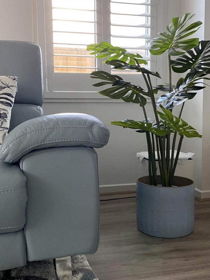 fake split philodendron artificial tree