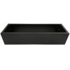 Black Metal Planter -Side