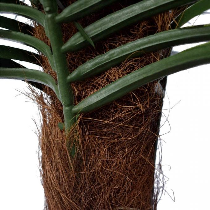 artificial uv potted palm tree leaves