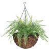 Faux Fern Hanging basket 55cm