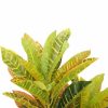 leaves and foliage - pot - artificial potted Codiaeum variegatum