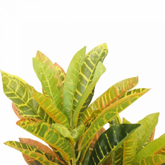 leaves and foliage - pot - artificial potted Codiaeum variegatum