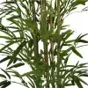 Foliage Close Up View of Natural Bamboo Trunk (Real Touch Leaves)