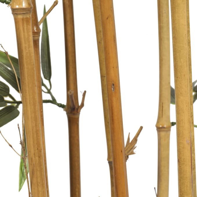 Outdoor Artificial Bamboo Tree with Pot and Real Bamboo