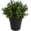 small potted artificial recycled buxus plant
