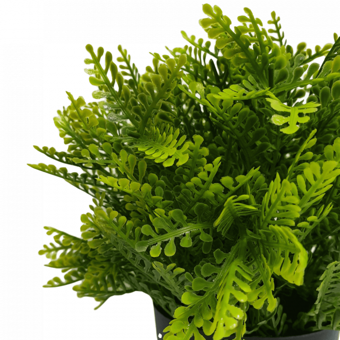small potted faux fern