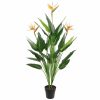 fake bird of paradise with fake flowers