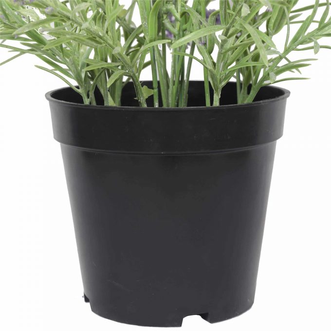 potted fake lavender plant