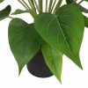 artificial peace lily plant faux leaves