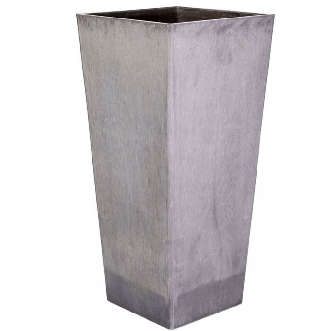 tall square plastic planter pot