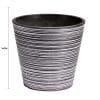 Black and White Engraved Pot 14cm