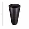 Decorative Large Textured Round Black Planter 71cm
