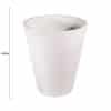 Decorative Textured Round White Planter 47cm