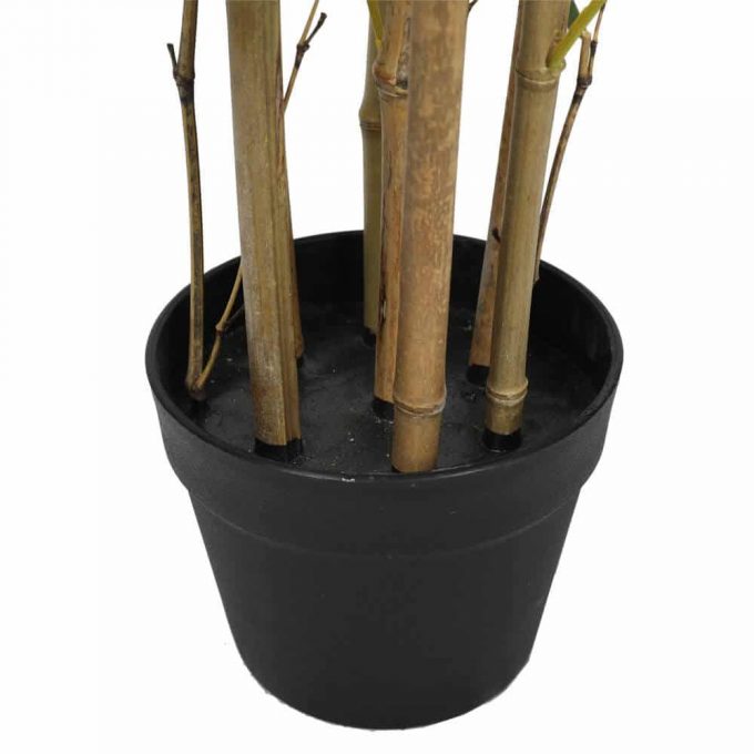 potted artificial bamboo plant