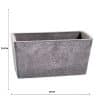 Imitation Stone Grey Rectangle Planter 27cm