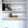Small Potted Artificial Plants for a Kitchen Cabinet