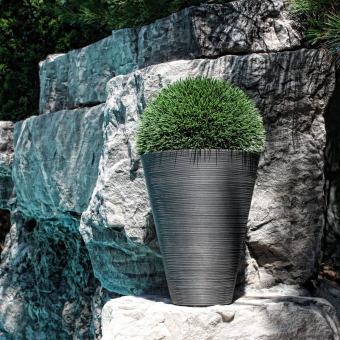 recycled plastic planter high quality pot