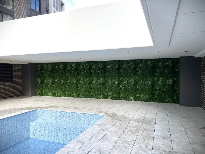 Luxury Vista Green Panel in a pool area