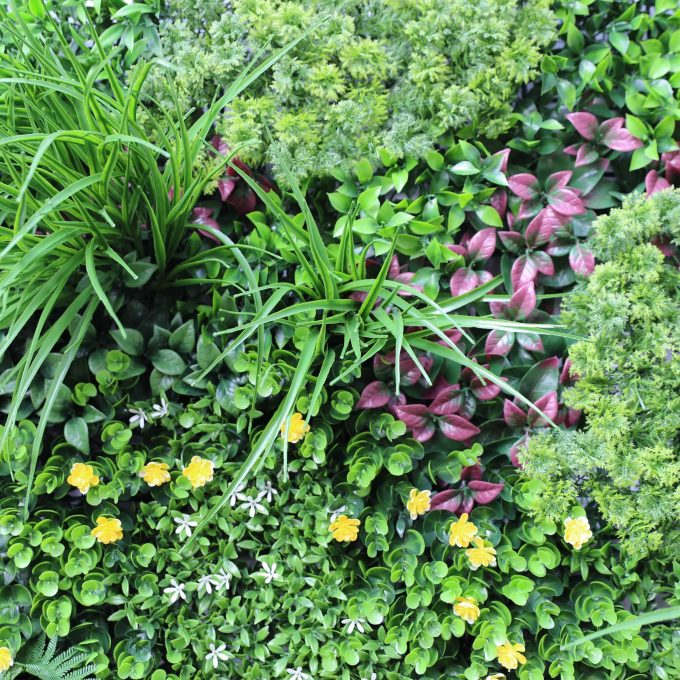 flowering artificial green wall panels