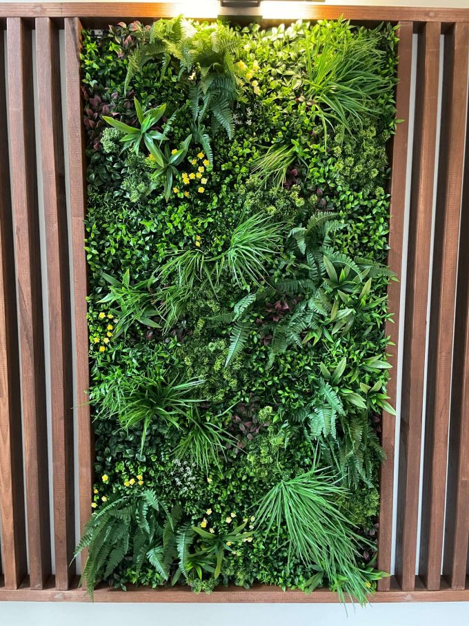 Luxury Country Fern Recycled Vertical Garden / Green Wall UV Resistant 100cm x 100cm