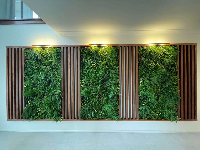 Luxury Country Fern Recycled Vertical Garden / Green Wall UV Resistant 100cm x 100cm