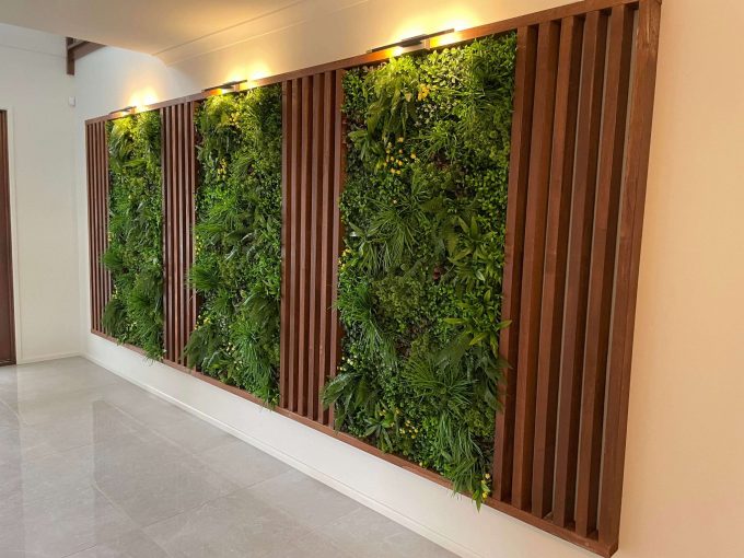 Luxury Country Fern Recycled Vertical Garden / Green Wall UV Resistant 100cm x 100cm