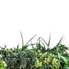 artificial evergreen wall panel side view