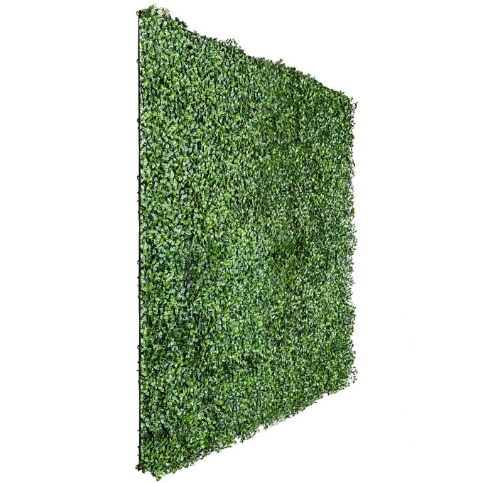 fake boxwood hedge panel